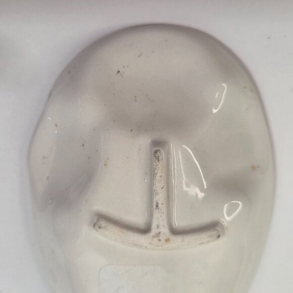 Vintage Fitz & Floyd Hand Painted Ceramic Spoon Rest Taiwan CHERRIES - Picture 6 of 8